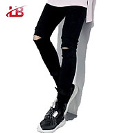 Quần jeans nam LB co giãn rách gối cá tính DNHQ009861 thumbnail