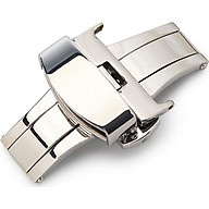 Khóa bướm ĐÔI thép không gỉ dùng cho dây da nhiều SIZE
