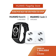 Bộ Sản Phẩm Huawei (Vòng Đeo Tay Thông Minh HUAWEI Band 6 + Cân Điện Tử HUAWEI Scale 3) Hàng Chính Hãng thumbnail