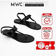 Giày Sandal Nữ MWC Đế Bệt Quai Kẹp Phối Nơ Xinh Xắn NASD- 2918 thumbnail