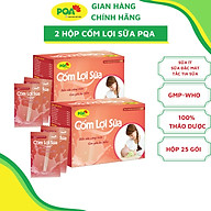2 Hộp Cốm Lợi Sữa PQA Hỗ Trợ Bổ Khí Huyết, Tăng Chất Lượng Và Giảm Tắc Tia Sữa, Dùng Cho Phụ Nữ Đang Cho Con Bú Hộp 25 G