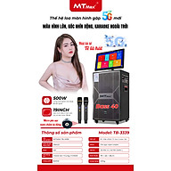 Loa Màn Hình MTMAX T70 Bass25 Màn Hình 15inch Công suất 300W Đi Kèm Cặp Micro Sang Trọng Chống Hú Cao Cấp, HÀNG CHÍNH HÃNG