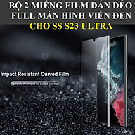 Bộ 2 miếng phim dán dẻo full màn hình viền đen cho S23 Ultra Nillkin curved screen protective film _ Hàng chính hãng
