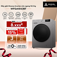 Máy Giặt Hisense Inverter Cửa Ngang WFQA1043BT 10.5kg Diệt Khuẩn 99%, Tiết Kiệm Điện, Bảo Hành 3 Năm - Hàng Chính Hãng