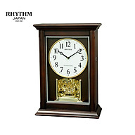 Đồng hồ để bàn Rhythm CRH266UR06 KT 28.0 x 40.0 x 13.5cm Vỏ gỗ. Dùng Pin. thumbnail