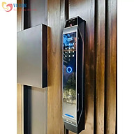 Khoá cửa vân tay Demax SL968 CNC Face ID, App wifi - Hàng chính hãng