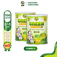 Sữa Grow Canxi Nano Green Daddy hỗ trợ phát triển toàn diện, dành cho bé từ 2 - 15 tuổi, 2 lon x 900g thumbnail
