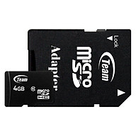 Thẻ nhớ micro SDHC Team Group 4GB / 8GB tốc độ Class 10 kèm adapter - Hàng chính hãng