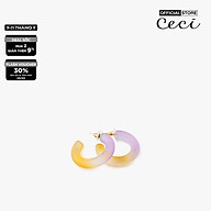 CECI - Khuyên tai nữ nửa khoen tròn cá tính CC1-07000069-19 thumbnail
