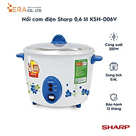 Nồi Cơm Điện Nắp Rời Sharp KSH-D06V (0.6L) - Màu Ngẫu Nhiên - Hàng Chính Hãng