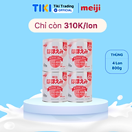 Combo 4 Sữa Meiji lon số 0 800g Nội Địa Nhật (cho trẻ từ 0-1 tuổi)