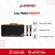 Loa Karaoke Di Động Xách Tay Neko NK600 - Kèm 2 Micro Không Dây thumbnail