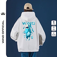 Áo hoodie unisex WIND form rộng nỉ nam nữ Tuyết HD22 thời trang thu đông thumbnail