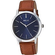 Relic by Fossil Men s Jeffery Quartz Metal and Leather Casual Watch thumbnail