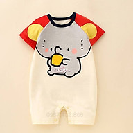 Đồ bộ cho bé, áo liền quần cho trẻ em 5-13kg hình voi - Shop Soomin thumbnail