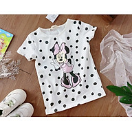 Áo thun bé gái 2-12 tuổi hình ngộ nghĩnh, Áo cộc tay cho bé hàng xuất vải cotton co giãn thấm hút mồ hôi