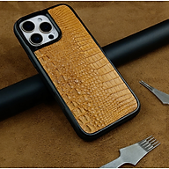 Ốp lưng điện thoại 16 pro max da cá sấu thật làm thủ công - hàng chính hãng