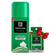 Bọt cạo râu Romano Classic 175ml tặng kèm nước hoa bỏ túi Classic 18ml thumbnail
