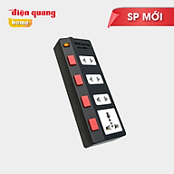 Ổ cắm Điện Quang ECO 4SBW (4 lỗ 4 công tắc)
