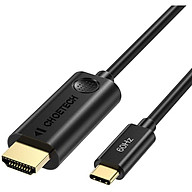 Dây cáp chuyển đổi cổng PD Type-C ra cổng HDMI chuẩn 4K dài 180cm hiệu CHOETECH CH009 cho điện thoại Macbook (Tốc độ ổn định 10Gbps@60Hz, Video chất lượng độ phân giải cao 4K) - Hàng chính hãng