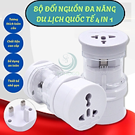 Bộ chuyển đổi ổ cắm điện du lịch đa năng 4 trong 1- Adapter chuyển đổi phích cắm quốc tế đa năng- Ổ cắm du lịch toàn cầu đa chuẩn- Bộ đổi nguồn đa năng du lịch quốc tế- Travel Universal Plug Adapter 4-in-1...Hàng nhập khẩu