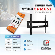 Khung treo tivi mâm áp tường 37 - 65 inch M65T - Hàng chính hãng