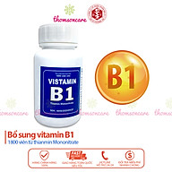 Vitamin B1 lọ to 1800 viên nén, bổ sung vtm b1, tốt cho tiêu hóa, mọc tóc cho trẻ em và người lớn thumbnail
