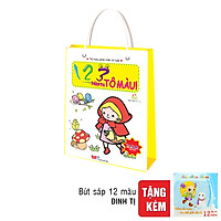 Bộ Túi: 123 Nào Ta Tô Màu (Tặng Kèm Bút Sáp)
