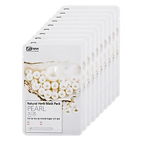 Mặt Nạ Ngọc Trai Benew Natural Herb Mask Pack Pearl COMBO 10 LÁ (Hộp 10 Miếng x 22ml)
