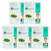 Combo 5 Mặt Nạ Dermal Tinh Chất Collagen Với Chiết Xuất Lô Hội