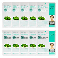 Combo 10 Mặt Nạ Dermal Tinh Chất Collagen Với Chiết Xuất Lô Hội