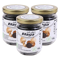 Bộ 3 Tỏi Đen Blaga Lọ (150g / Lọ)