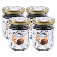 Bộ 4 Tỏi Đen Blaga Lọ (150g / Lọ)