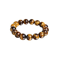 Vòng Tay Đá Mắt Hổ Vàng Nâu (12mm)