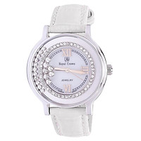 Đồng Hồ Nữ Dây Da Royal Crown 3638ST (35mm) - Trắng
