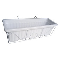 Bộ Kệ Treo Ban Công Và Chậu Nhựa Thông Minh Hải Đăng CH5-05 - Trắng