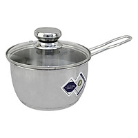 Quánh Inox Nắp Kiếng Fivestar Q16-3DG (16cm) - Hàng Chính Hãng