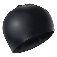 Nón Bơi Trơn POPO CA-31-Black - Đen