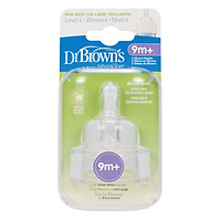 Set 2 Núm Ty Dr.Brown's Cho Bình Sữa Cổ Rộng - Số 4