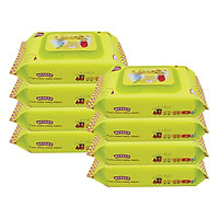 Bộ 8 Gói Khăn Ướt Wesser (80 Tờ x 8) - Xanh