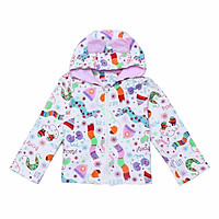 Áo Khoác Nỉ Trắng Mihababy AK03