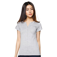 Áo Thun Nữ Body Cổ Chữ V T&D D08 - Xám (Freesize)