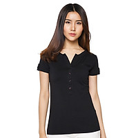 Áo Thun Nữ Body Cổ Chữ V T&D D07 - Đen (Freesize)
