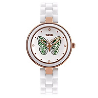 Đồng Hồ Nữ Dây Nhựa SKMEI CH284 - Họa Tiết Cánh Bướm
