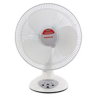 Quạt Bàn Sạc Tích Điện Sunhouse SH722 - Trắng - Hàng chính hãng