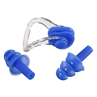 Bộ Bịt Tai Và Kẹp Mũi Chống Nước POPO EN-Blue - Xanh Dương