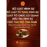 Bộ Luật Hình Sự – Bộ Luật Tố Tụng Hình Sự – Luật Tổ Chức Cơ Quan Điều Tra Hình Sự – Luật Tạm Giữ, Tạm Giam