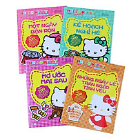 Truyện Tranh Dán Hình Hello Kitty (Bộ 4 Quyển)