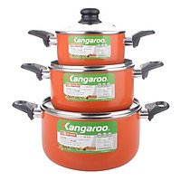 Bộ Nồi Nhôm Sắc Màu Đáy Từ Kangaroo KG932