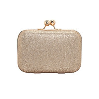 Ví Clutch Dự Tiệc Kim Tuyến Botusi - Vàng - KNT04